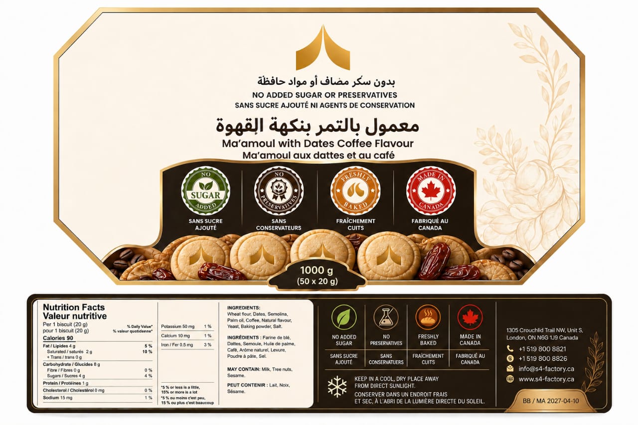 Premium Ma'amoul with Dates & Coffee Flavour.